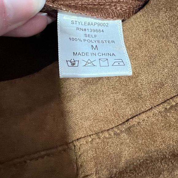 A.Peach - Womens Motto Style Faux Suede Leggings Sz. MD - Picture 5 of 8